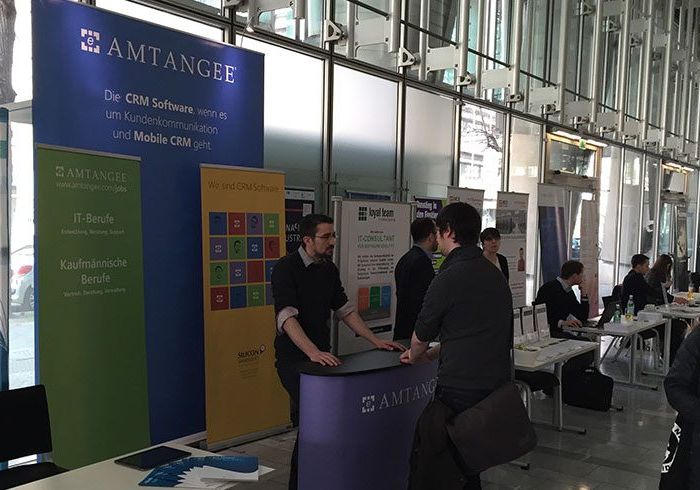 Studienaussteigermesse 2015 - Ludwig Erhard Haus - IHK Berlin - 25.03.2015 - Stand der AMTANGEE AG