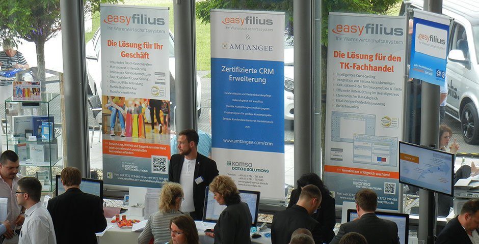 AETKA GFT 2015 - AMTANGEE CRM Software auf dem Stand der KOMSA Data + Solutions GmbH