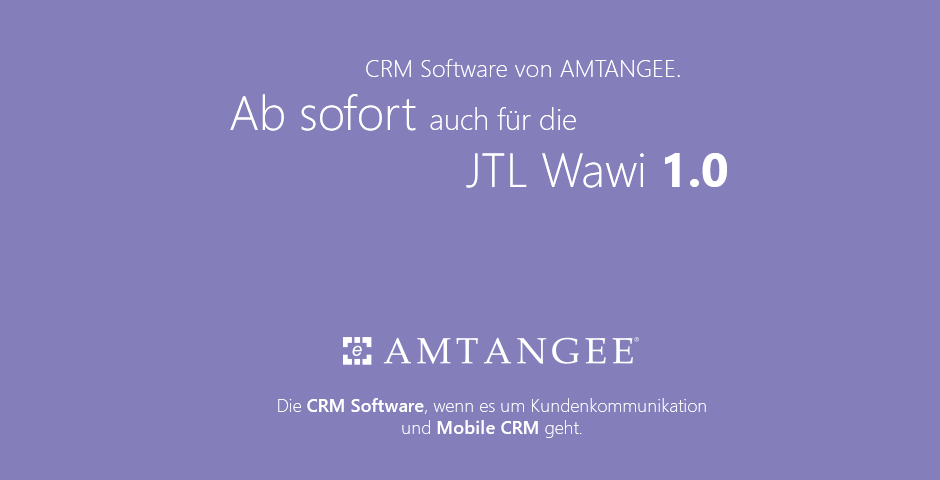 Freigabe für JTL Wawi 1.0 - AMTANGEE CRM Software