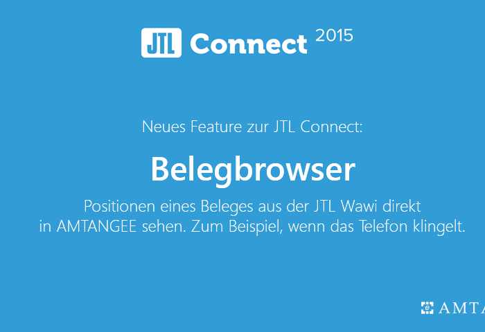 JTL Connect - AMTANGEE präsentiert den Belegbrowser