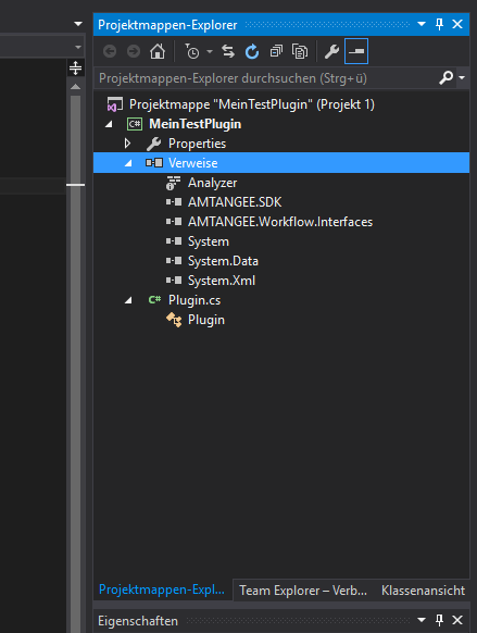 DevInside: AMTANGEE erweitern (Visual Studio Express - References Added)