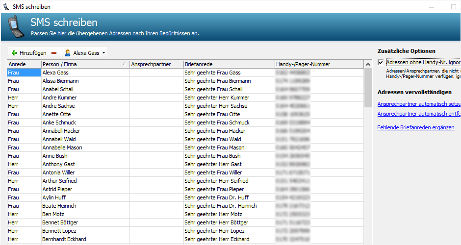 SimpleSMS - SMS schreiben