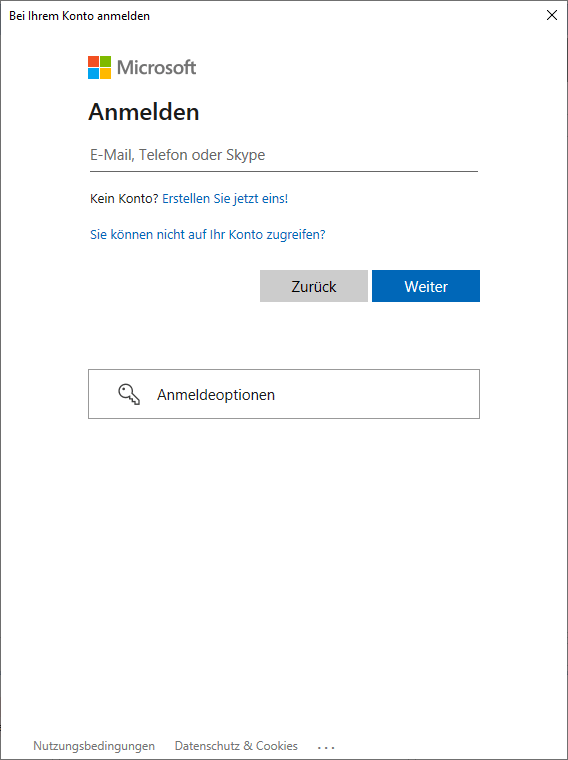 Screenshot OAuth in AMTANGEE