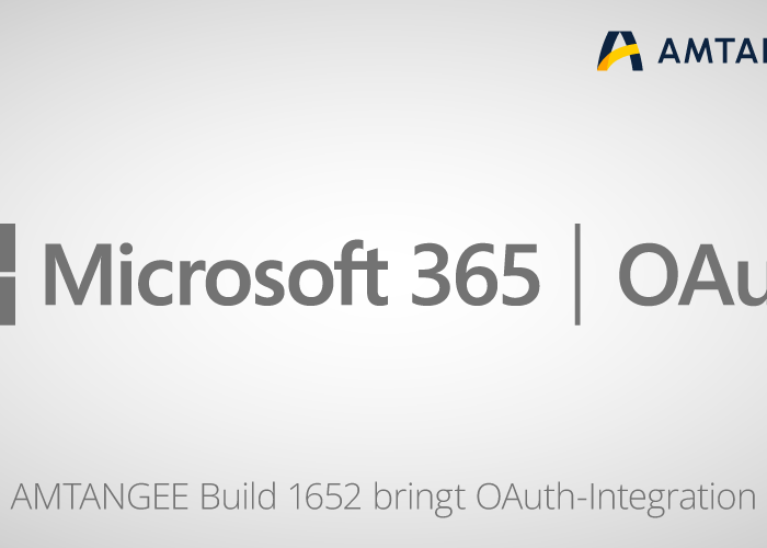 Screenshot OAuth Microsoft 365 in AMTANGEE