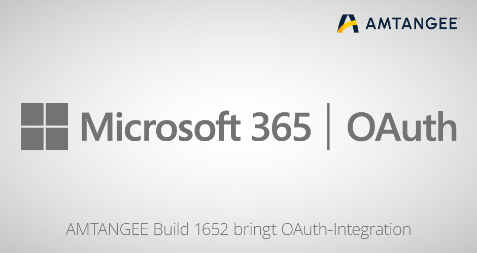 Screenshot OAuth Microsoft 365 in AMTANGEE