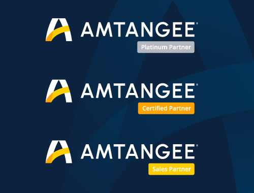 AMTANGEE Partner Logos (Sales Partner, Certified Partner, Platinum Partner)
