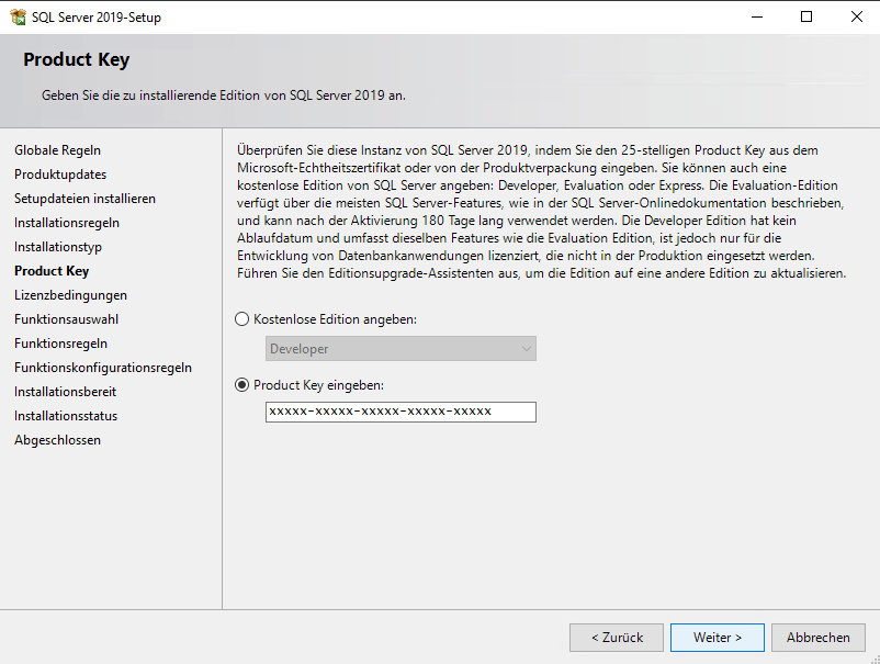 SQL Server Installation