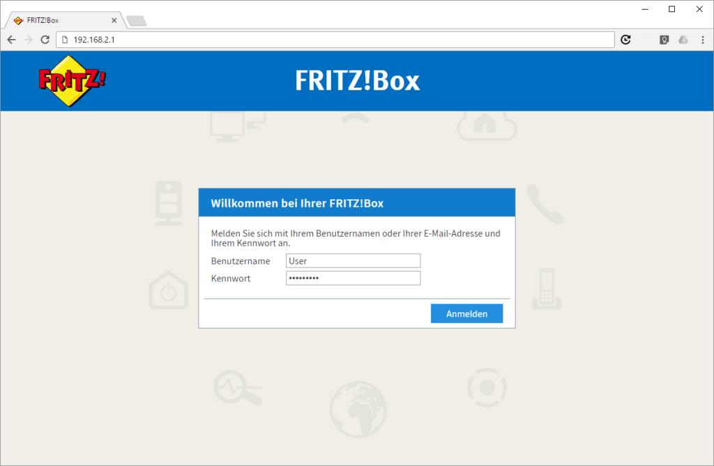 Portfreigabe in der Fritzbox konfigurieren