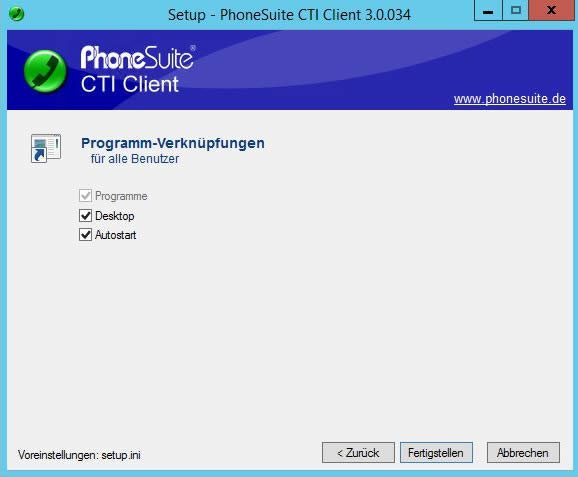 CTI über TAPI mit PhoneSuite 10