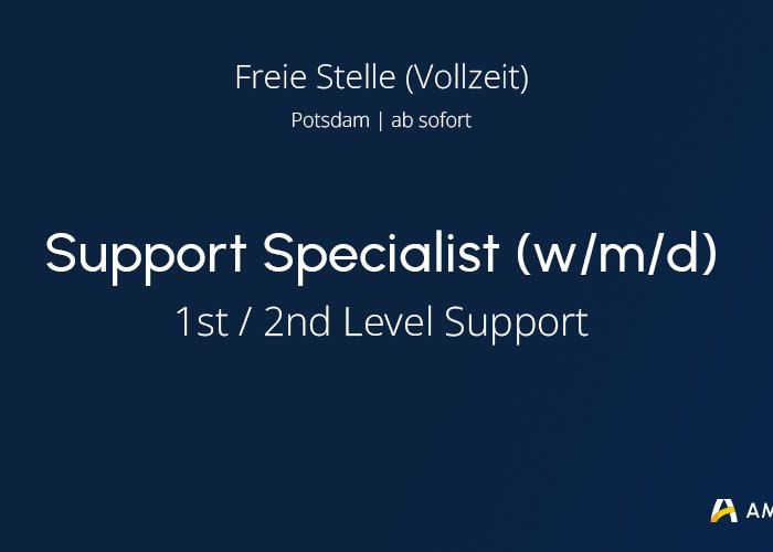 Support Specialist Vollzeit