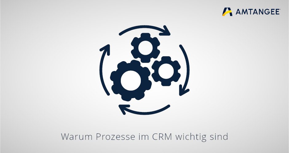 AMTANGEE Blogbild: Zahnräder "Warum Prozesse im CRM wichtig sind" 940x500