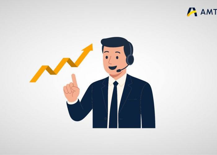 Männliche Person welche ein Headset trägt als Sinnbild für Customer Support