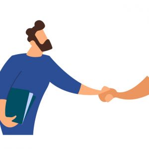 amt_blog_jtl_kunde Grafik von zwei Personen, die sich die Hand schütteln